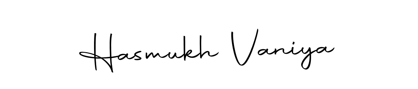 Create a beautiful signature design for name Hasmukh Vaniya. With this signature (Autography-DOLnW) fonts, you can make a handwritten signature for free. Hasmukh Vaniya signature style 10 images and pictures png