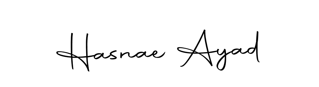 Autography-DOLnW is a professional signature style that is perfect for those who want to add a touch of class to their signature. It is also a great choice for those who want to make their signature more unique. Get Hasnae Ayad name to fancy signature for free. Hasnae Ayad signature style 10 images and pictures png