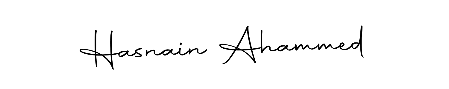 How to make Hasnain Ahammed signature? Autography-DOLnW is a professional autograph style. Create handwritten signature for Hasnain Ahammed name. Hasnain Ahammed signature style 10 images and pictures png