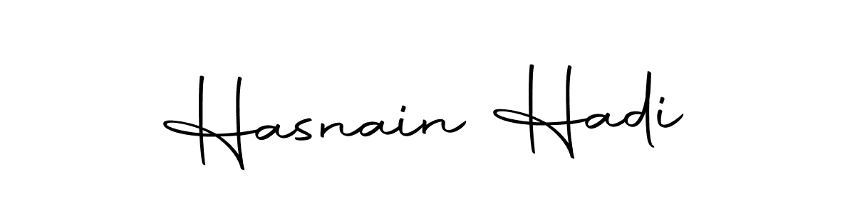 This is the best signature style for the Hasnain Hadi name. Also you like these signature font (Autography-DOLnW). Mix name signature. Hasnain Hadi signature style 10 images and pictures png