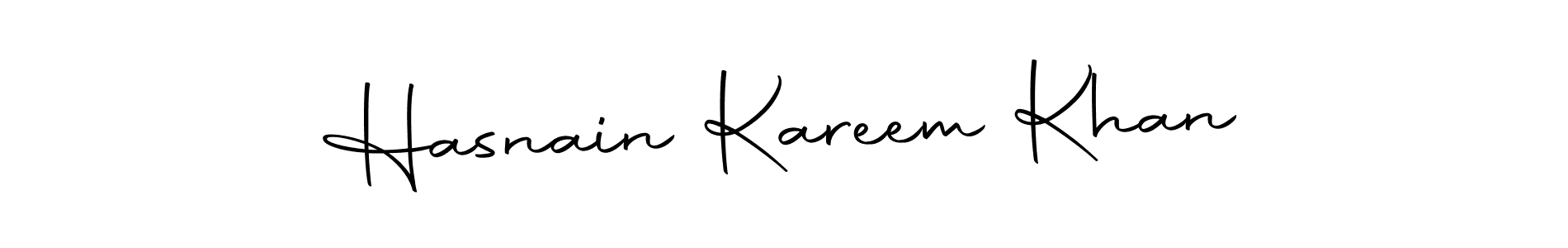 Make a beautiful signature design for name Hasnain Kareem Khan. Use this online signature maker to create a handwritten signature for free. Hasnain Kareem Khan signature style 10 images and pictures png