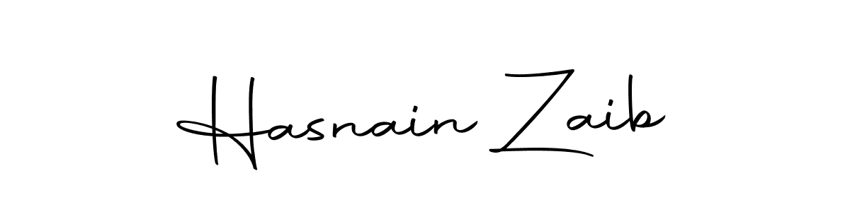Use a signature maker to create a handwritten signature online. With this signature software, you can design (Autography-DOLnW) your own signature for name Hasnain Zaib. Hasnain Zaib signature style 10 images and pictures png