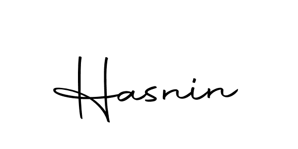 Hasnin stylish signature style. Best Handwritten Sign (Autography-DOLnW) for my name. Handwritten Signature Collection Ideas for my name Hasnin. Hasnin signature style 10 images and pictures png