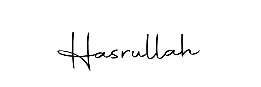 Design your own signature with our free online signature maker. With this signature software, you can create a handwritten (Autography-DOLnW) signature for name Hasrullah. Hasrullah signature style 10 images and pictures png