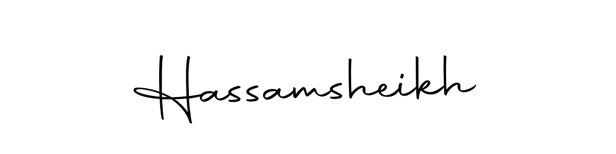 How to make Hassamsheikh name signature. Use Autography-DOLnW style for creating short signs online. This is the latest handwritten sign. Hassamsheikh signature style 10 images and pictures png