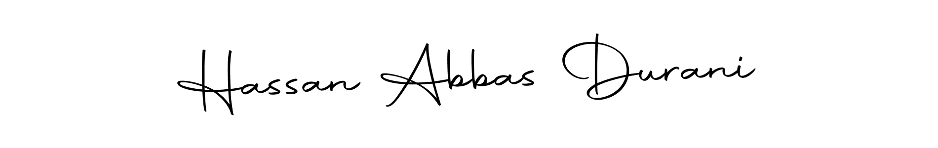 Design your own signature with our free online signature maker. With this signature software, you can create a handwritten (Autography-DOLnW) signature for name Hassan Abbas Durani. Hassan Abbas Durani signature style 10 images and pictures png