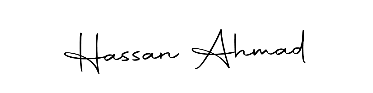 Design your own signature with our free online signature maker. With this signature software, you can create a handwritten (Autography-DOLnW) signature for name Hassan Ahmad. Hassan Ahmad signature style 10 images and pictures png