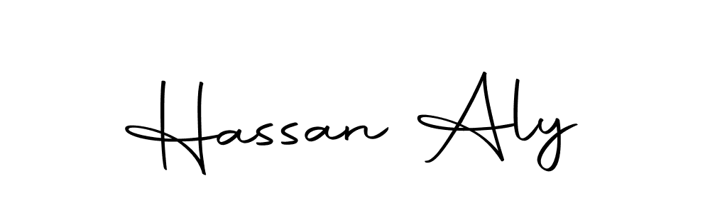 Design your own signature with our free online signature maker. With this signature software, you can create a handwritten (Autography-DOLnW) signature for name Hassan Aly. Hassan Aly signature style 10 images and pictures png