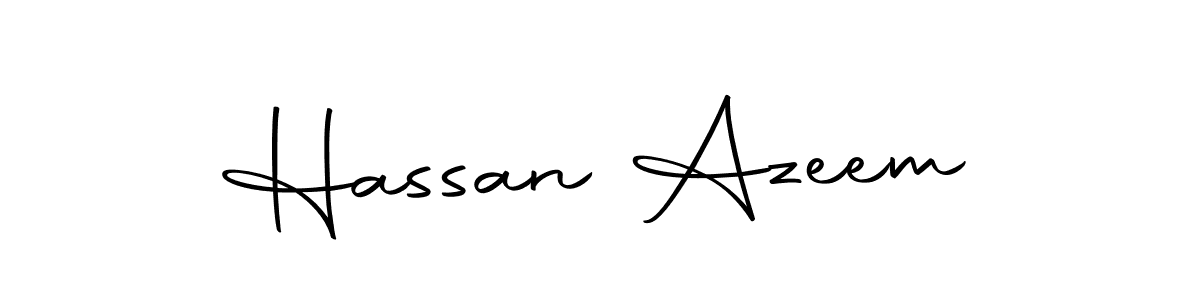 Similarly Autography-DOLnW is the best handwritten signature design. Signature creator online .You can use it as an online autograph creator for name Hassan Azeem. Hassan Azeem signature style 10 images and pictures png