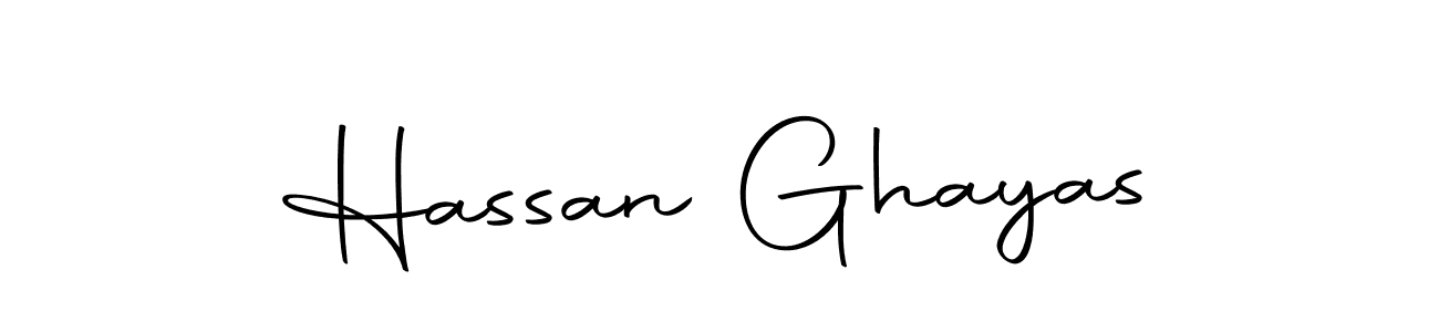 How to make Hassan Ghayas name signature. Use Autography-DOLnW style for creating short signs online. This is the latest handwritten sign. Hassan Ghayas signature style 10 images and pictures png