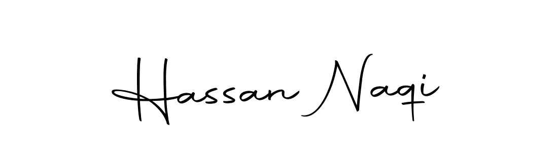 How to make Hassan Naqi name signature. Use Autography-DOLnW style for creating short signs online. This is the latest handwritten sign. Hassan Naqi signature style 10 images and pictures png