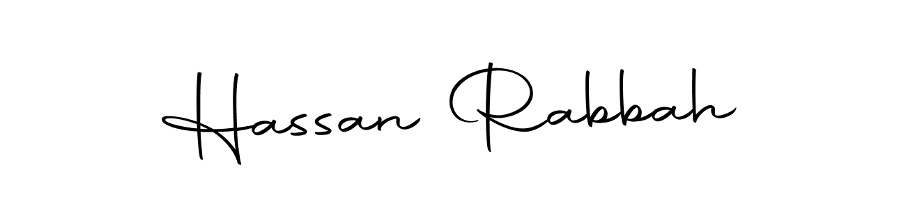 Design your own signature with our free online signature maker. With this signature software, you can create a handwritten (Autography-DOLnW) signature for name Hassan Rabbah. Hassan Rabbah signature style 10 images and pictures png