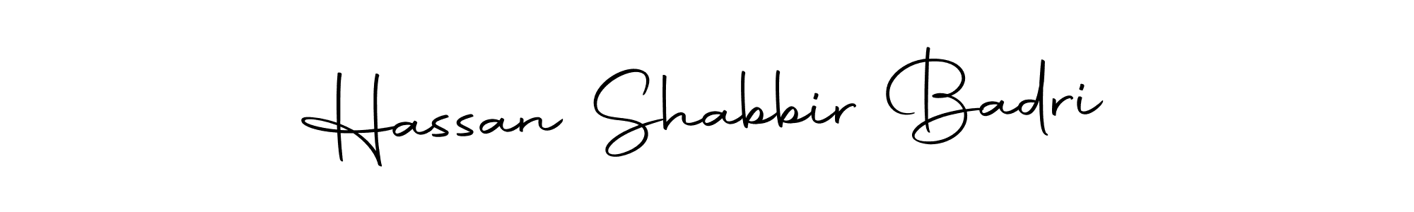 It looks lik you need a new signature style for name Hassan Shabbir Badri. Design unique handwritten (Autography-DOLnW) signature with our free signature maker in just a few clicks. Hassan Shabbir Badri signature style 10 images and pictures png