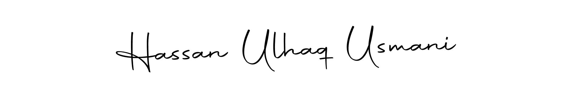 Design your own signature with our free online signature maker. With this signature software, you can create a handwritten (Autography-DOLnW) signature for name Hassan Ulhaq Usmani. Hassan Ulhaq Usmani signature style 10 images and pictures png