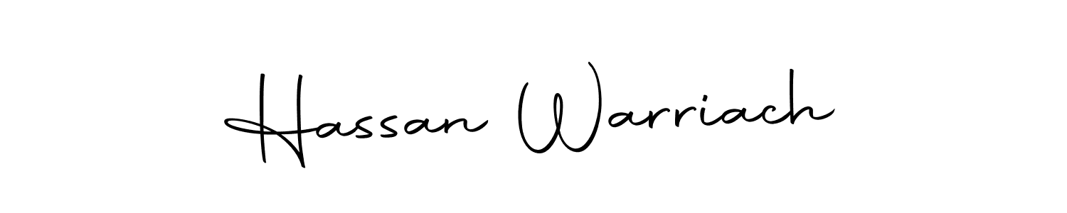 Make a beautiful signature design for name Hassan Warriach. Use this online signature maker to create a handwritten signature for free. Hassan Warriach signature style 10 images and pictures png