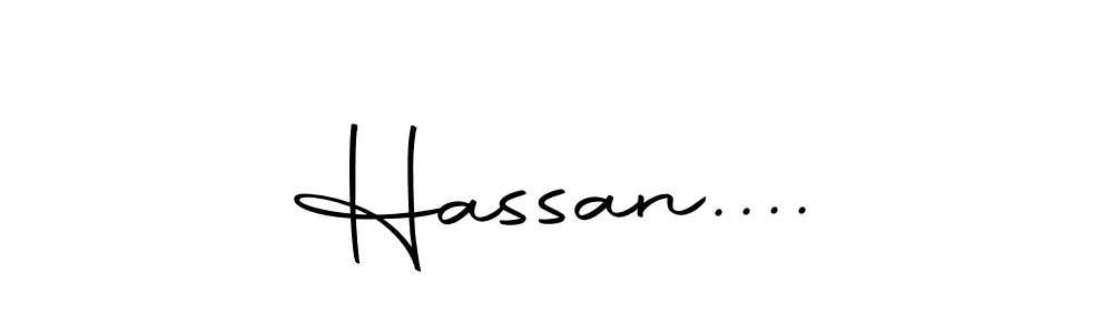 Make a beautiful signature design for name Hassan..... With this signature (Autography-DOLnW) style, you can create a handwritten signature for free. Hassan.... signature style 10 images and pictures png