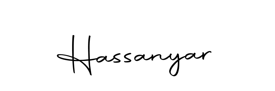 Design your own signature with our free online signature maker. With this signature software, you can create a handwritten (Autography-DOLnW) signature for name Hassanyar. Hassanyar signature style 10 images and pictures png