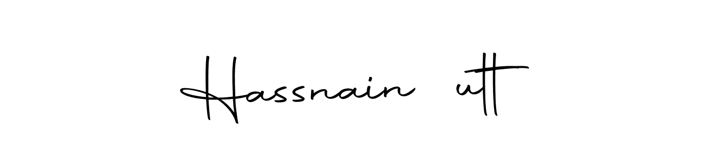 Design your own signature with our free online signature maker. With this signature software, you can create a handwritten (Autography-DOLnW) signature for name Hassnain جutt. Hassnain جutt signature style 10 images and pictures png