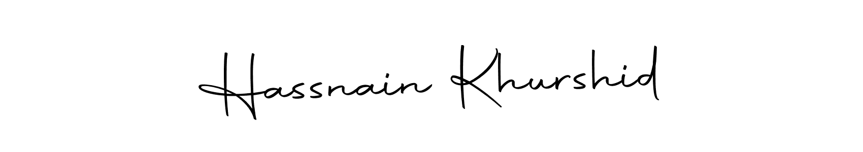 Hassnain Khurshid stylish signature style. Best Handwritten Sign (Autography-DOLnW) for my name. Handwritten Signature Collection Ideas for my name Hassnain Khurshid. Hassnain Khurshid signature style 10 images and pictures png