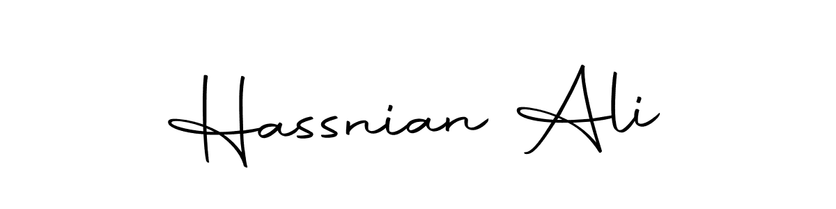 Make a beautiful signature design for name Hassnian Ali. Use this online signature maker to create a handwritten signature for free. Hassnian Ali signature style 10 images and pictures png