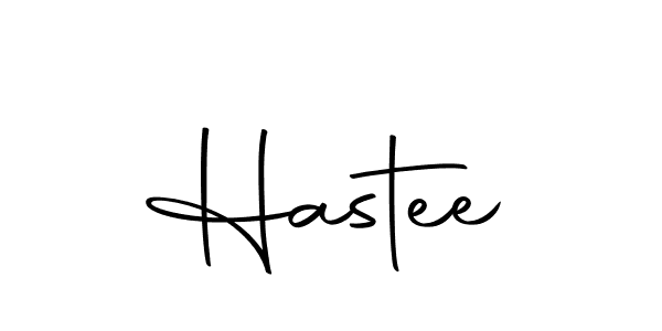 Create a beautiful signature design for name Hastee. With this signature (Autography-DOLnW) fonts, you can make a handwritten signature for free. Hastee signature style 10 images and pictures png