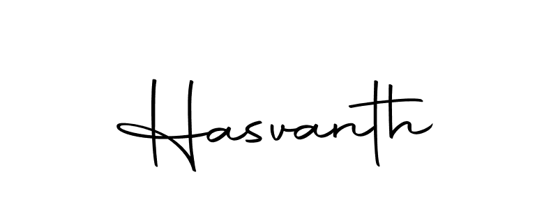 Create a beautiful signature design for name Hasvanth. With this signature (Autography-DOLnW) fonts, you can make a handwritten signature for free. Hasvanth signature style 10 images and pictures png