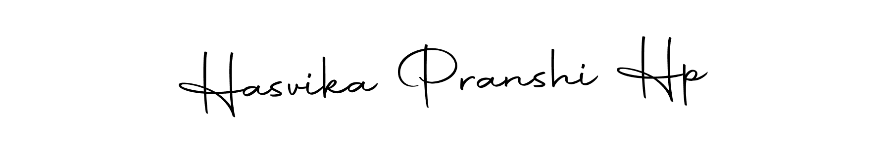 How to make Hasvika Pranshi Hp name signature. Use Autography-DOLnW style for creating short signs online. This is the latest handwritten sign. Hasvika Pranshi Hp signature style 10 images and pictures png