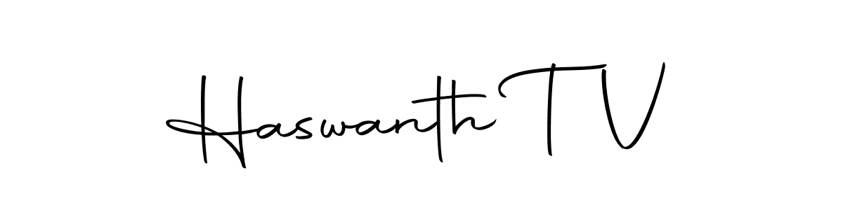 Haswanth T V stylish signature style. Best Handwritten Sign (Autography-DOLnW) for my name. Handwritten Signature Collection Ideas for my name Haswanth T V. Haswanth T V signature style 10 images and pictures png