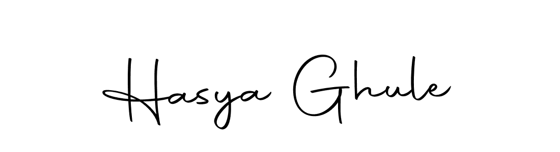 Also we have Hasya Ghule name is the best signature style. Create professional handwritten signature collection using Autography-DOLnW autograph style. Hasya Ghule signature style 10 images and pictures png