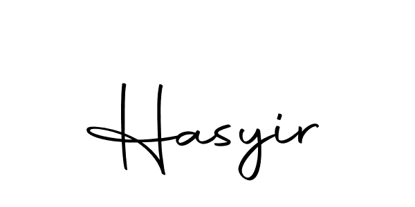 Create a beautiful signature design for name Hasyir. With this signature (Autography-DOLnW) fonts, you can make a handwritten signature for free. Hasyir signature style 10 images and pictures png