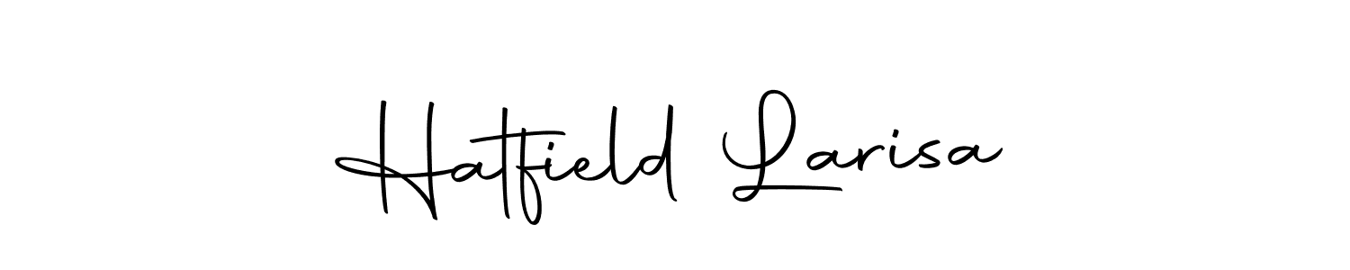 Make a beautiful signature design for name Hatfield Larisa. With this signature (Autography-DOLnW) style, you can create a handwritten signature for free. Hatfield Larisa signature style 10 images and pictures png
