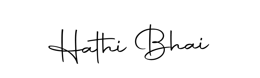 Make a beautiful signature design for name Hathi Bhai. With this signature (Autography-DOLnW) style, you can create a handwritten signature for free. Hathi Bhai signature style 10 images and pictures png