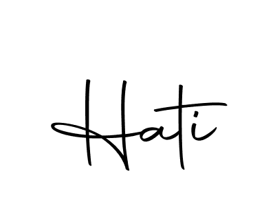 You should practise on your own different ways (Autography-DOLnW) to write your name (Hati) in signature. don't let someone else do it for you. Hati signature style 10 images and pictures png