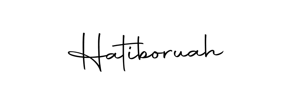 Use a signature maker to create a handwritten signature online. With this signature software, you can design (Autography-DOLnW) your own signature for name Hatiboruah. Hatiboruah signature style 10 images and pictures png