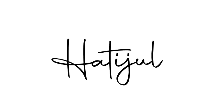 Use a signature maker to create a handwritten signature online. With this signature software, you can design (Autography-DOLnW) your own signature for name Hatijul. Hatijul signature style 10 images and pictures png