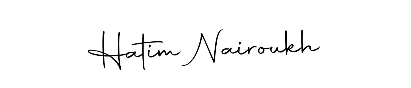 How to make Hatim Nairoukh signature? Autography-DOLnW is a professional autograph style. Create handwritten signature for Hatim Nairoukh name. Hatim Nairoukh signature style 10 images and pictures png