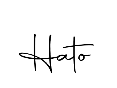 Make a beautiful signature design for name Hato. With this signature (Autography-DOLnW) style, you can create a handwritten signature for free. Hato signature style 10 images and pictures png