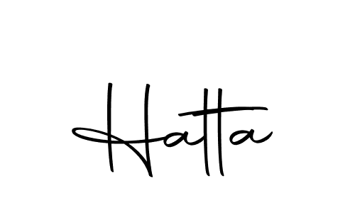 Use a signature maker to create a handwritten signature online. With this signature software, you can design (Autography-DOLnW) your own signature for name Hatta. Hatta signature style 10 images and pictures png