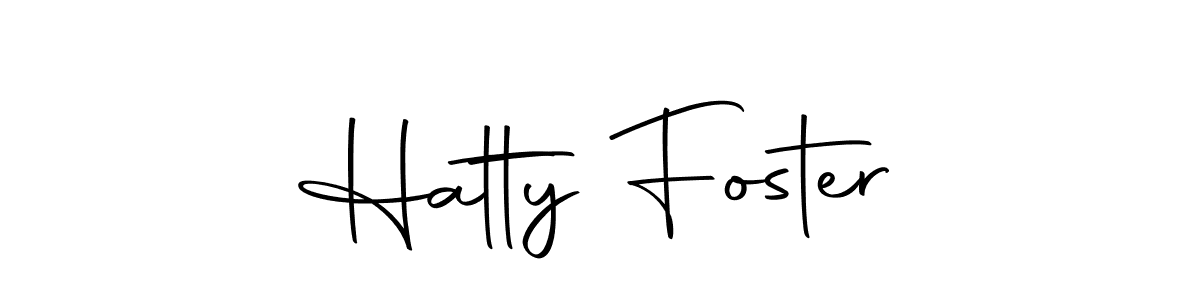 Design your own signature with our free online signature maker. With this signature software, you can create a handwritten (Autography-DOLnW) signature for name Hatty Foster. Hatty Foster signature style 10 images and pictures png