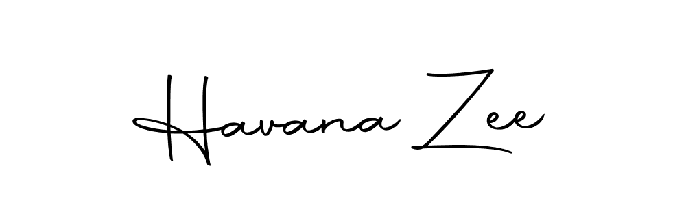 Make a beautiful signature design for name Havana Zee. With this signature (Autography-DOLnW) style, you can create a handwritten signature for free. Havana Zee signature style 10 images and pictures png