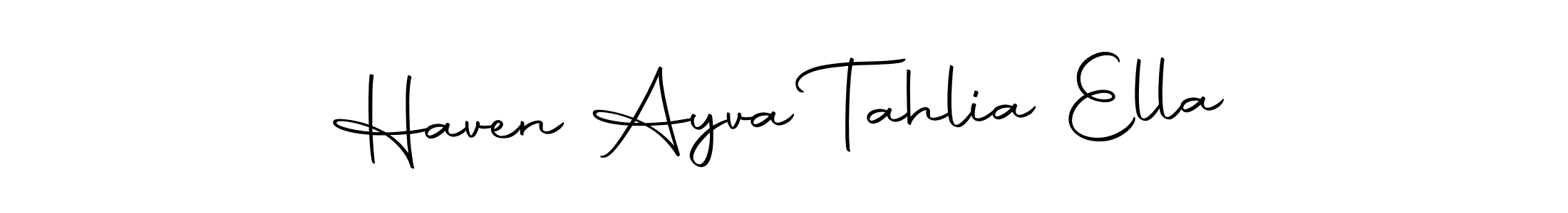 Here are the top 10 professional signature styles for the name Haven Ayva Tahlia Ella. These are the best autograph styles you can use for your name. Haven Ayva Tahlia Ella signature style 10 images and pictures png