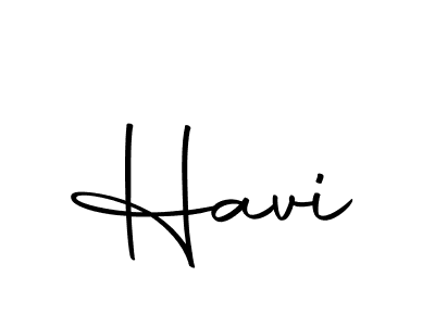Design your own signature with our free online signature maker. With this signature software, you can create a handwritten (Autography-DOLnW) signature for name Havi. Havi signature style 10 images and pictures png