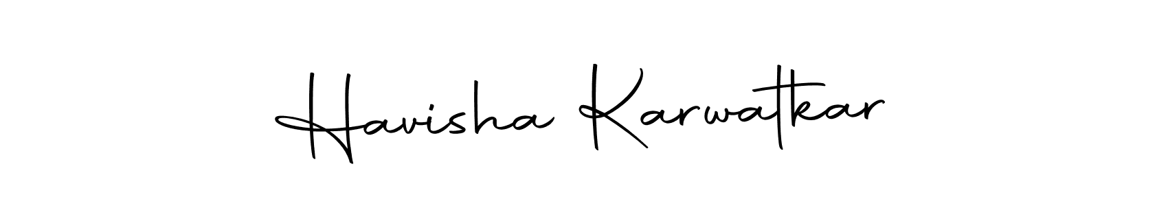 Create a beautiful signature design for name Havisha Karwatkar. With this signature (Autography-DOLnW) fonts, you can make a handwritten signature for free. Havisha Karwatkar signature style 10 images and pictures png