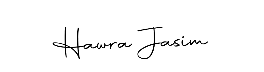 Create a beautiful signature design for name Hawra Jasim. With this signature (Autography-DOLnW) fonts, you can make a handwritten signature for free. Hawra Jasim signature style 10 images and pictures png