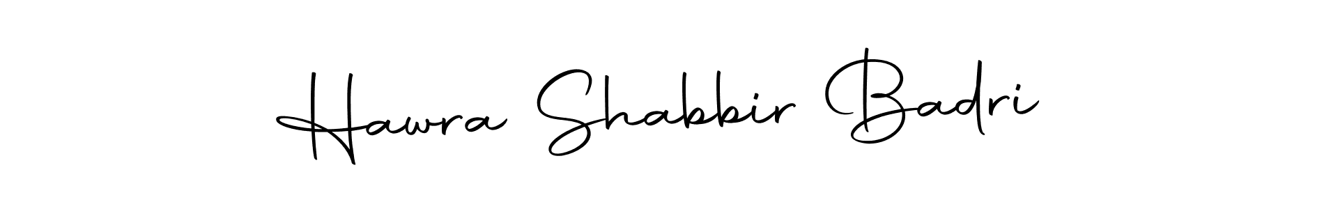 The best way (Autography-DOLnW) to make a short signature is to pick only two or three words in your name. The name Hawra Shabbir Badri include a total of six letters. For converting this name. Hawra Shabbir Badri signature style 10 images and pictures png