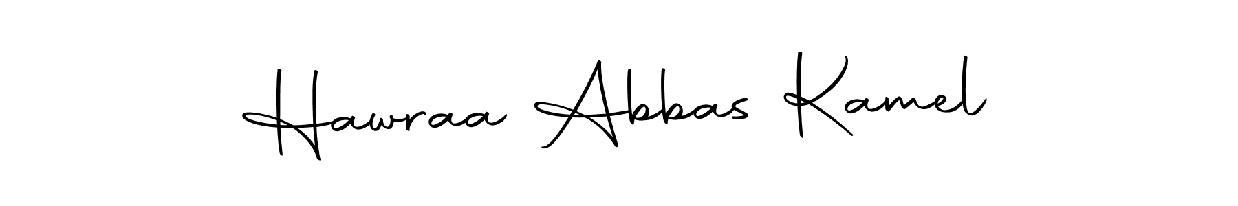 Similarly Autography-DOLnW is the best handwritten signature design. Signature creator online .You can use it as an online autograph creator for name Hawraa Abbas Kamel. Hawraa Abbas Kamel signature style 10 images and pictures png