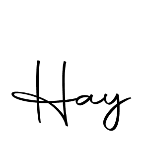 How to make Hay signature? Autography-DOLnW is a professional autograph style. Create handwritten signature for Hay name. Hay signature style 10 images and pictures png
