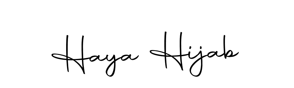 Haya Hijab stylish signature style. Best Handwritten Sign (Autography-DOLnW) for my name. Handwritten Signature Collection Ideas for my name Haya Hijab. Haya Hijab signature style 10 images and pictures png