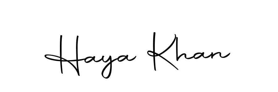 How to make Haya Khan signature? Autography-DOLnW is a professional autograph style. Create handwritten signature for Haya Khan name. Haya Khan signature style 10 images and pictures png