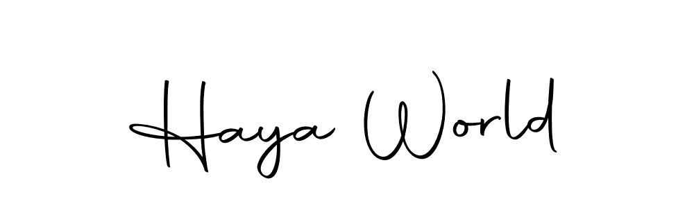 You can use this online signature creator to create a handwritten signature for the name Haya World. This is the best online autograph maker. Haya World signature style 10 images and pictures png